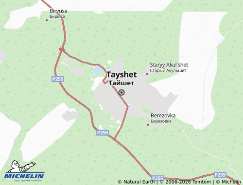 MICHELIN-Landkarte Tayshet - ViaMichelin