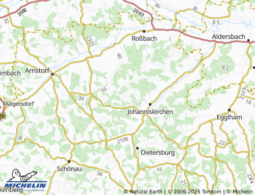 MICHELIN Lapperding map - ViaMichelin