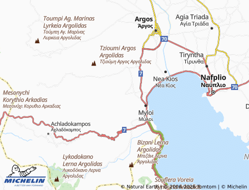 MICHELIN Skafidaki map - ViaMichelin