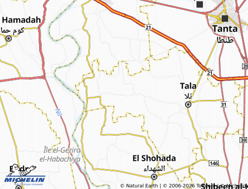 MICHELIN-Landkarte Shubra Bitawsh - ViaMichelin