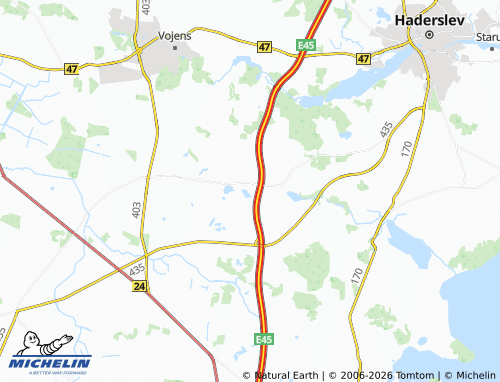 MICHELIN Vedsted map - ViaMichelin