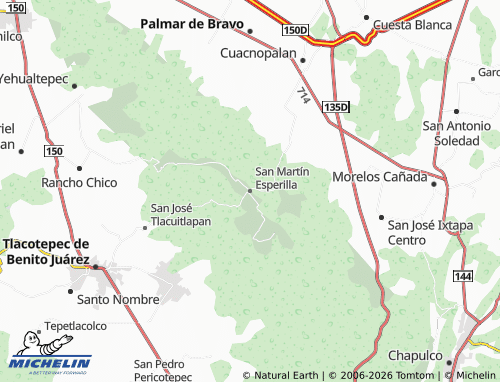 Kaart MICHELIN San Martín Esperilla - ViaMichelin