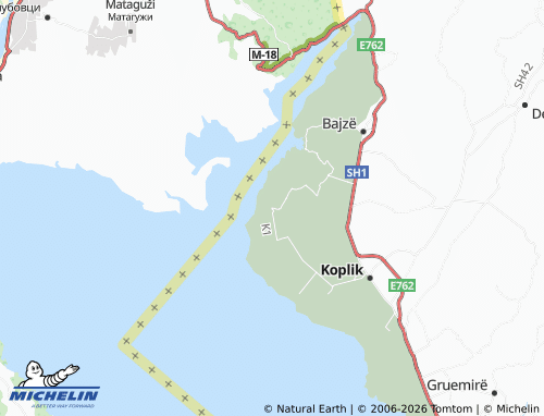 Mapa MICHELIN Kamicë-Flakë (Flakë) - ViaMichelin