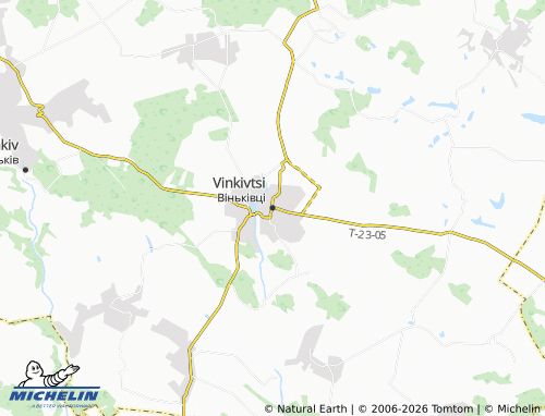Mapa MICHELIN Vinkivtsi - ViaMichelin