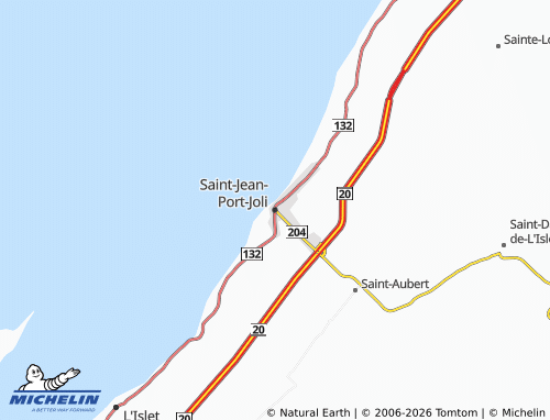 Mappa MICHELIN Saint-Jean-Port-Joli - ViaMichelin
