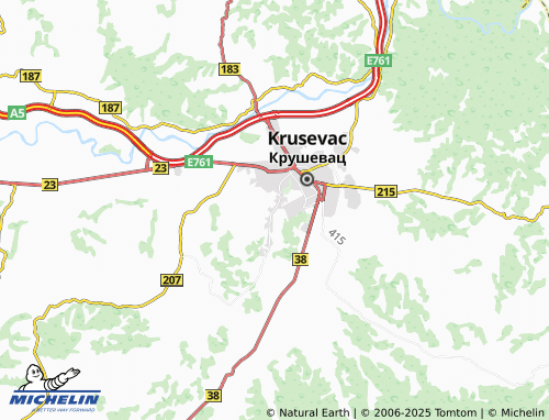 MICHELIN Pakašnica map - ViaMichelin