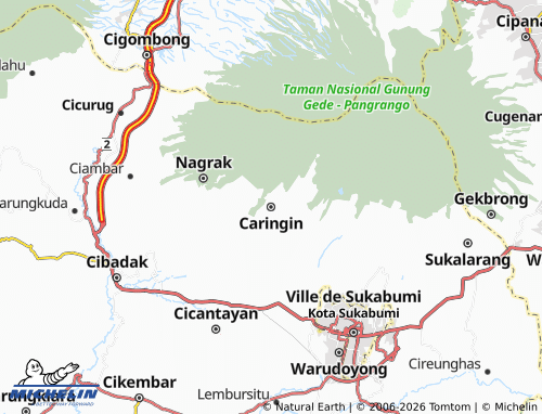Carte MICHELIN Caringin - ViaMichelin