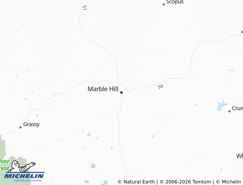 Mapa MICHELIN Marble Hill - ViaMichelin