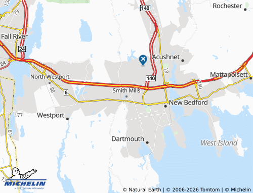 Mapa MICHELIN Smith Mills - ViaMichelin