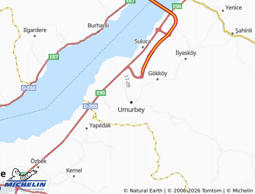 Mappa MICHELIN Umurbey Merkez - ViaMichelin