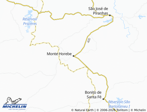 Mappa MICHELIN Monte Horebe - ViaMichelin
