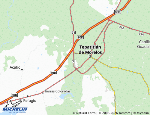MICHELIN Lomas del Real map - ViaMichelin