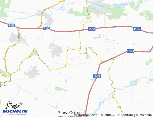 Carte MICHELIN Severyny - ViaMichelin