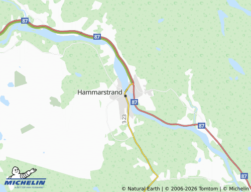 MICHELIN-Landkarte Hammarstrand - ViaMichelin