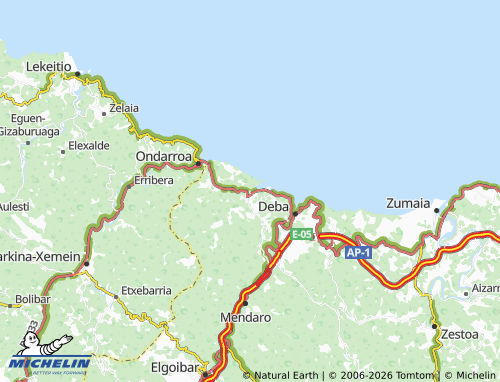 MICHELIN Mutriku map - ViaMichelin