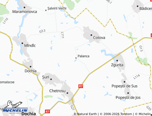 Mapa MICHELIN Palanca - ViaMichelin