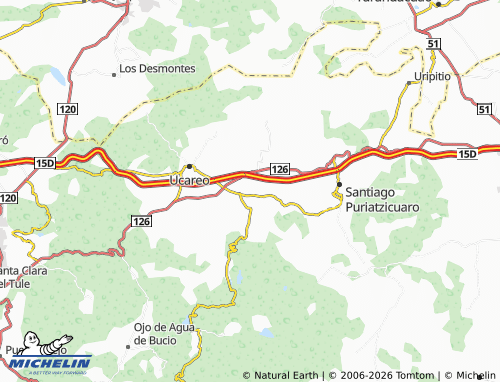 Mapa MICHELIN Ojo de Agua - ViaMichelin