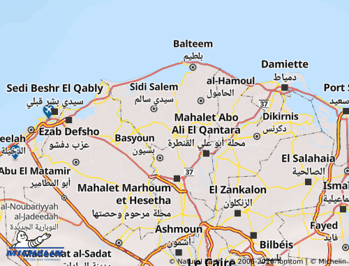 Carte MICHELIN Kafr el-Cheik - ViaMichelin
