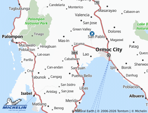MICHELIN Margen map - ViaMichelin
