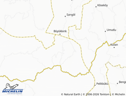 MICHELIN-Landkarte Kuzuluk - ViaMichelin