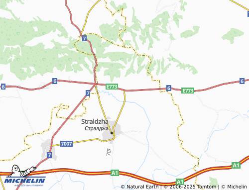 MICHELIN Lozenets map - ViaMichelin