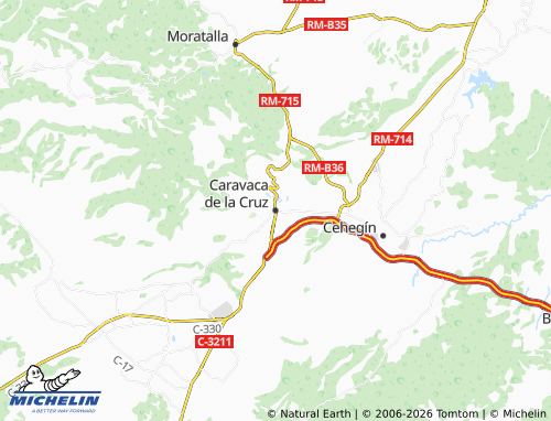 MICHELIN Caravaca de la Cruz map - ViaMichelin