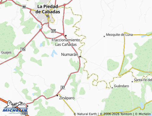 Mapa MICHELIN 25 de Enero - ViaMichelin