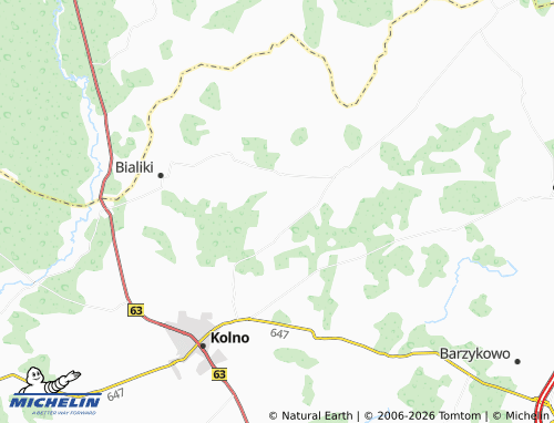 MICHELIN Wszebory map - ViaMichelin