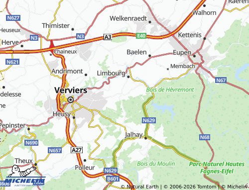 Kaart MICHELIN Hèvremont - ViaMichelin