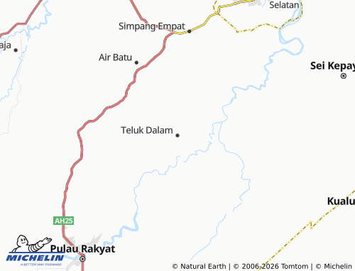 MICHELIN Teluk Dalam map - ViaMichelin