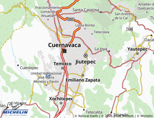 Mappa MICHELIN Lomas de Jiutepec - ViaMichelin