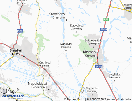 Mappa MICHELIN Ivankivtsi - ViaMichelin