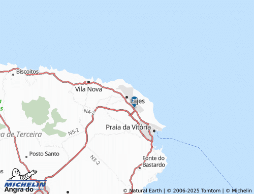 MICHELIN Lajes map - ViaMichelin
