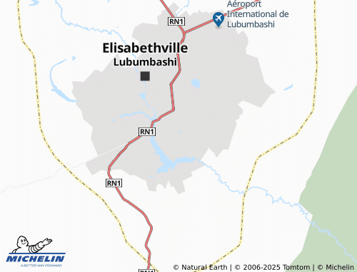MICHELIN Njanja map - ViaMichelin