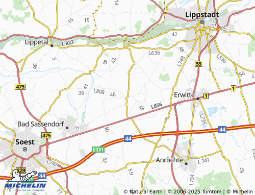 MICHELIN Horn map - ViaMichelin