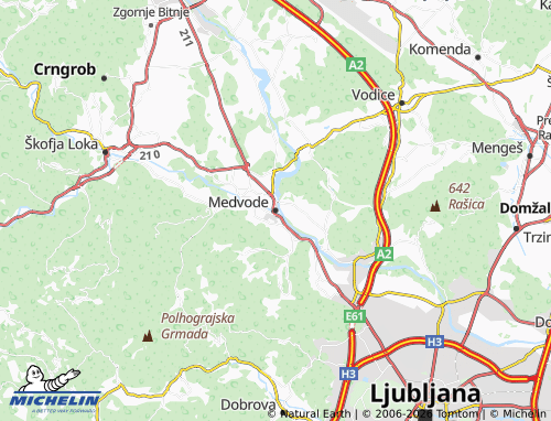 Mapa MICHELIN Medvode - ViaMichelin