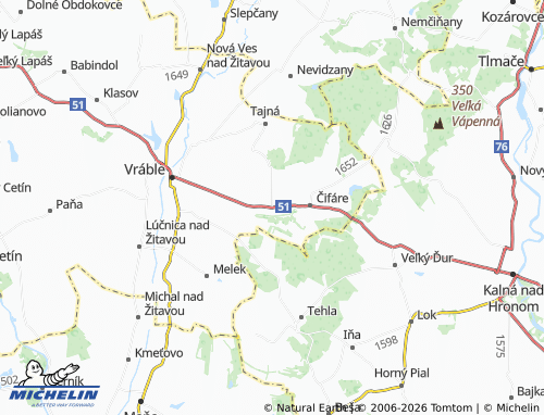 MICHELIN Telince map - ViaMichelin