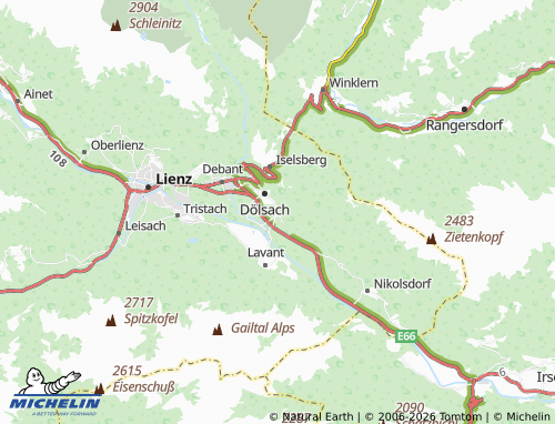 MICHELIN Gödnach map - ViaMichelin