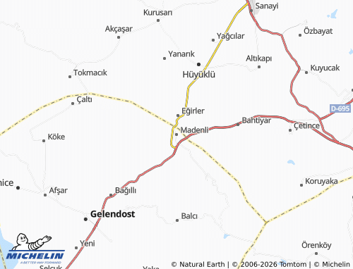 Mappa MICHELIN Madenli - ViaMichelin