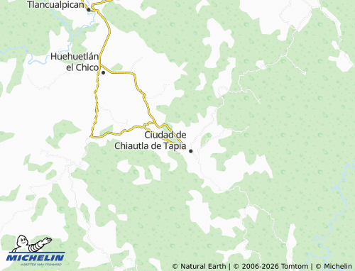 Mappa MICHELIN Villa Chiautla de Tapia - ViaMichelin