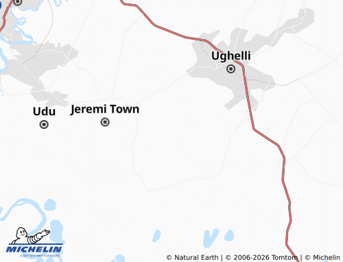 Mappa MICHELIN Okpe-Olomu - ViaMichelin
