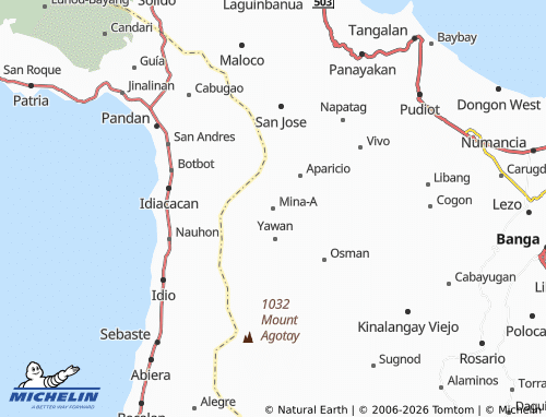 MICHELIN Mina-A map - ViaMichelin