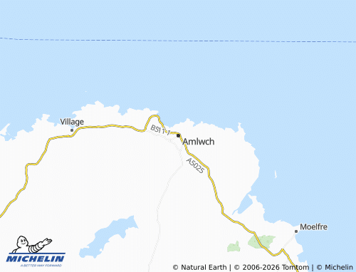 Carte MICHELIN Amlwch - ViaMichelin