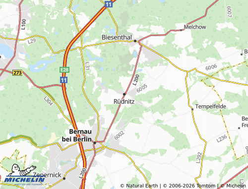 MICHELIN Rüdnitz map - ViaMichelin