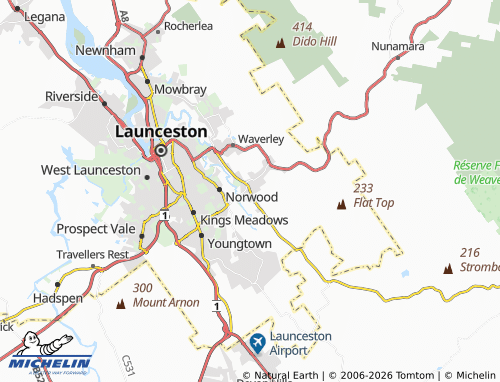 Mapa MICHELIN Saint Leonards - ViaMichelin