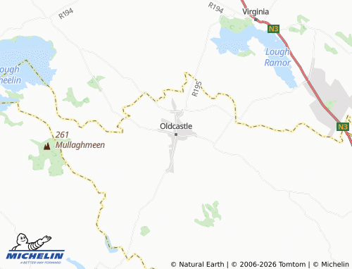 Mapa MICHELIN Oldcastle - ViaMichelin