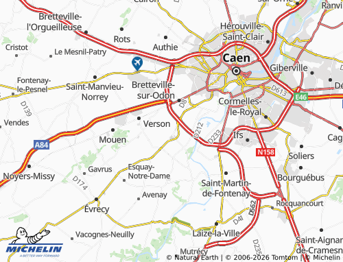 MICHELIN Éterville map - ViaMichelin