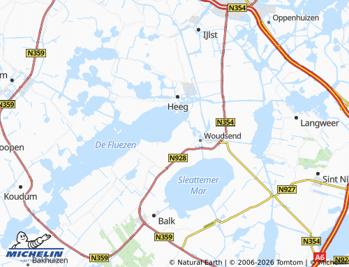 MICHELIN Indijk map - ViaMichelin
