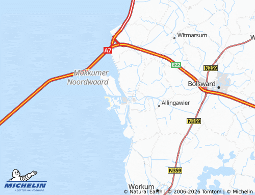 Carte MICHELIN Makkum - ViaMichelin
