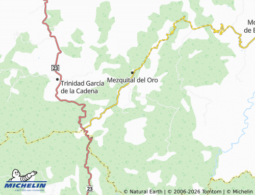 Mappa MICHELIN Agua Caliente - ViaMichelin